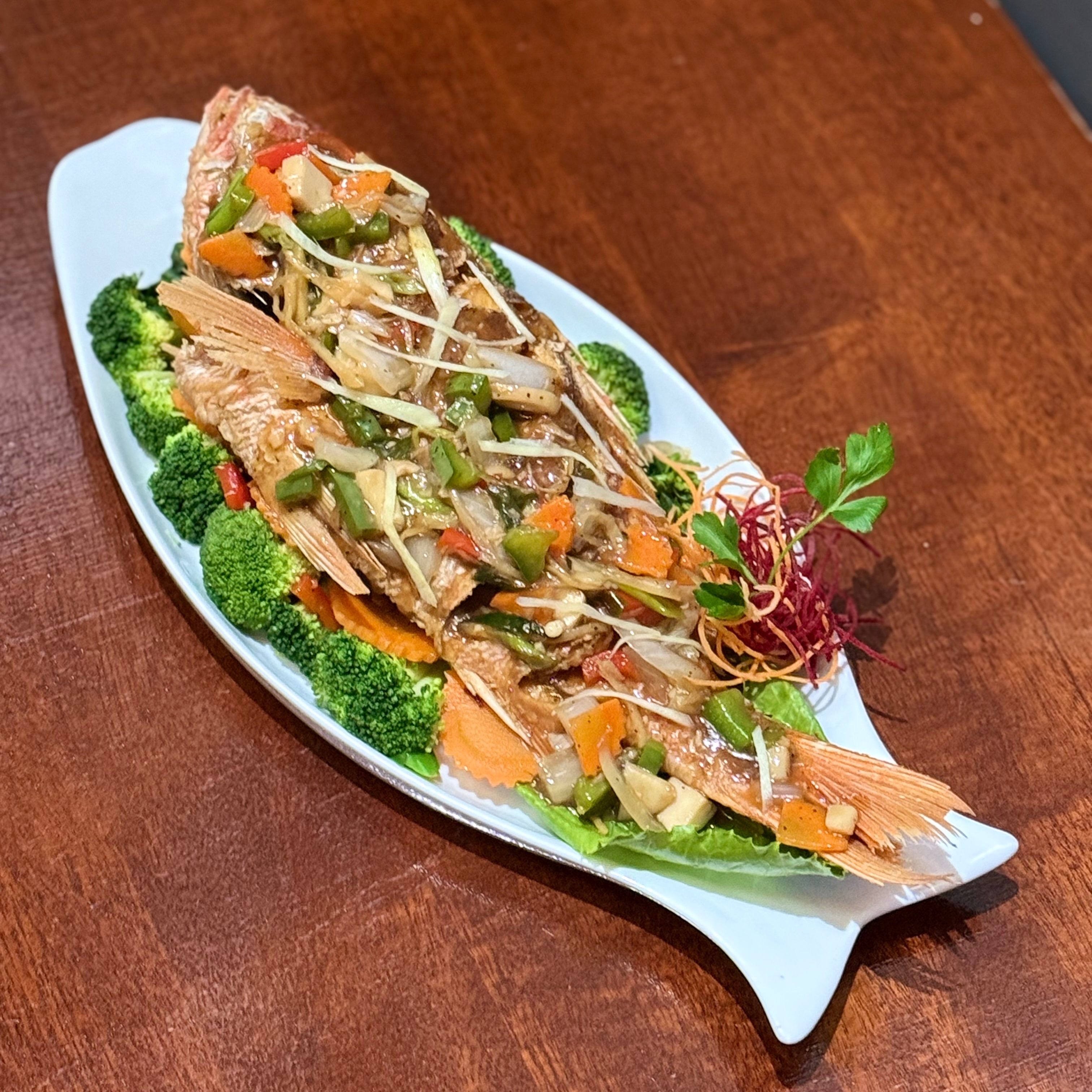 Ginger Sauce Seafood.