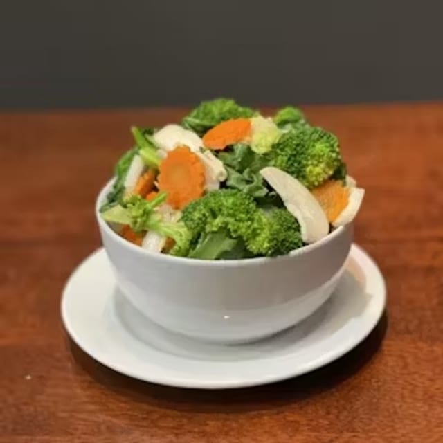 Steamed Mixed Vegetables Side.