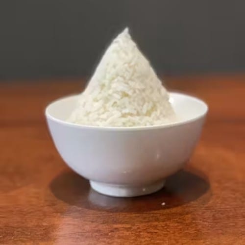 Steamed Jasmine Rice.