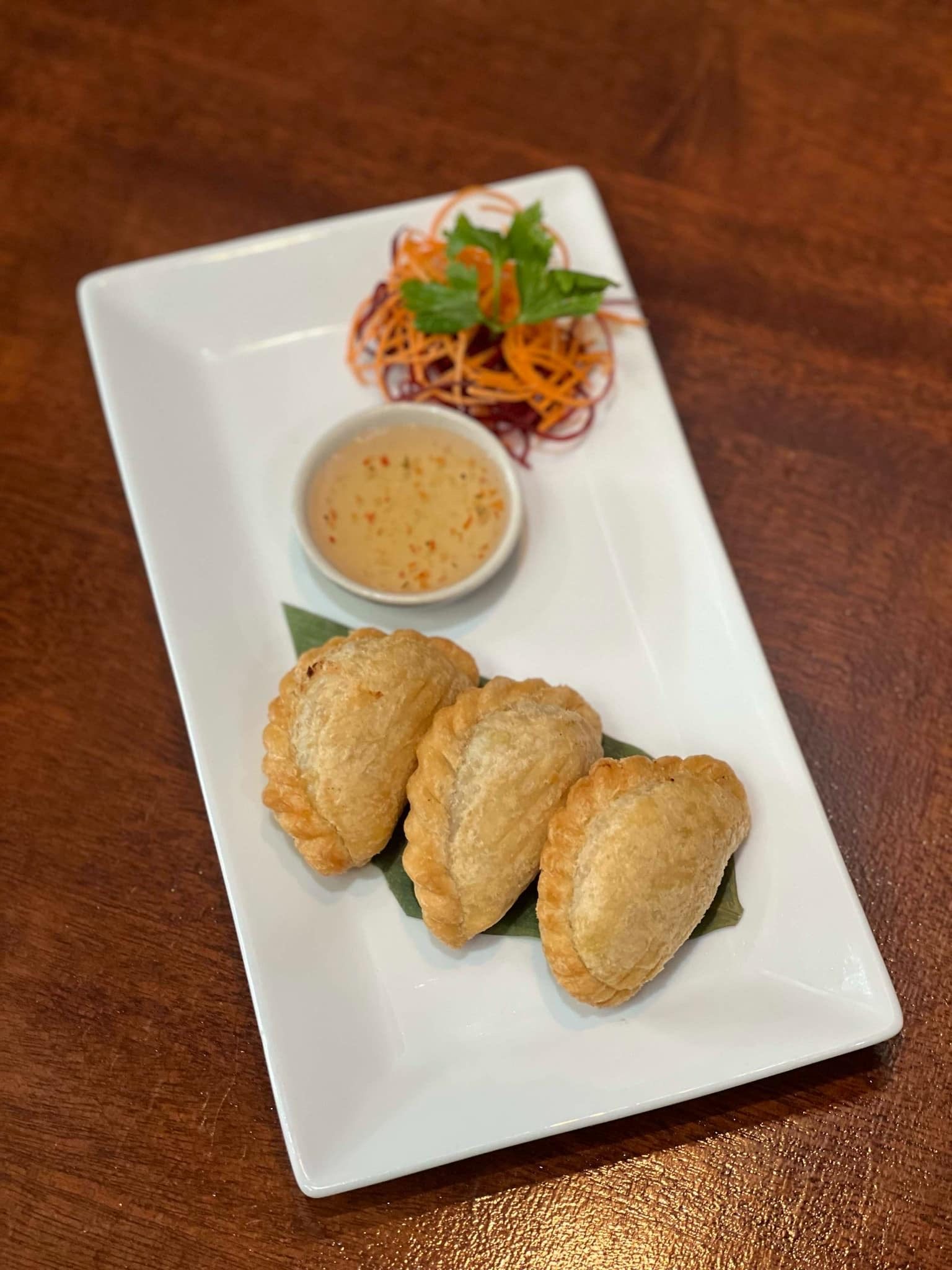 Vegetable Curry Puffs.
