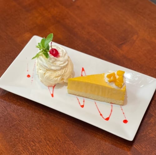 Mango Mousse Cake.
