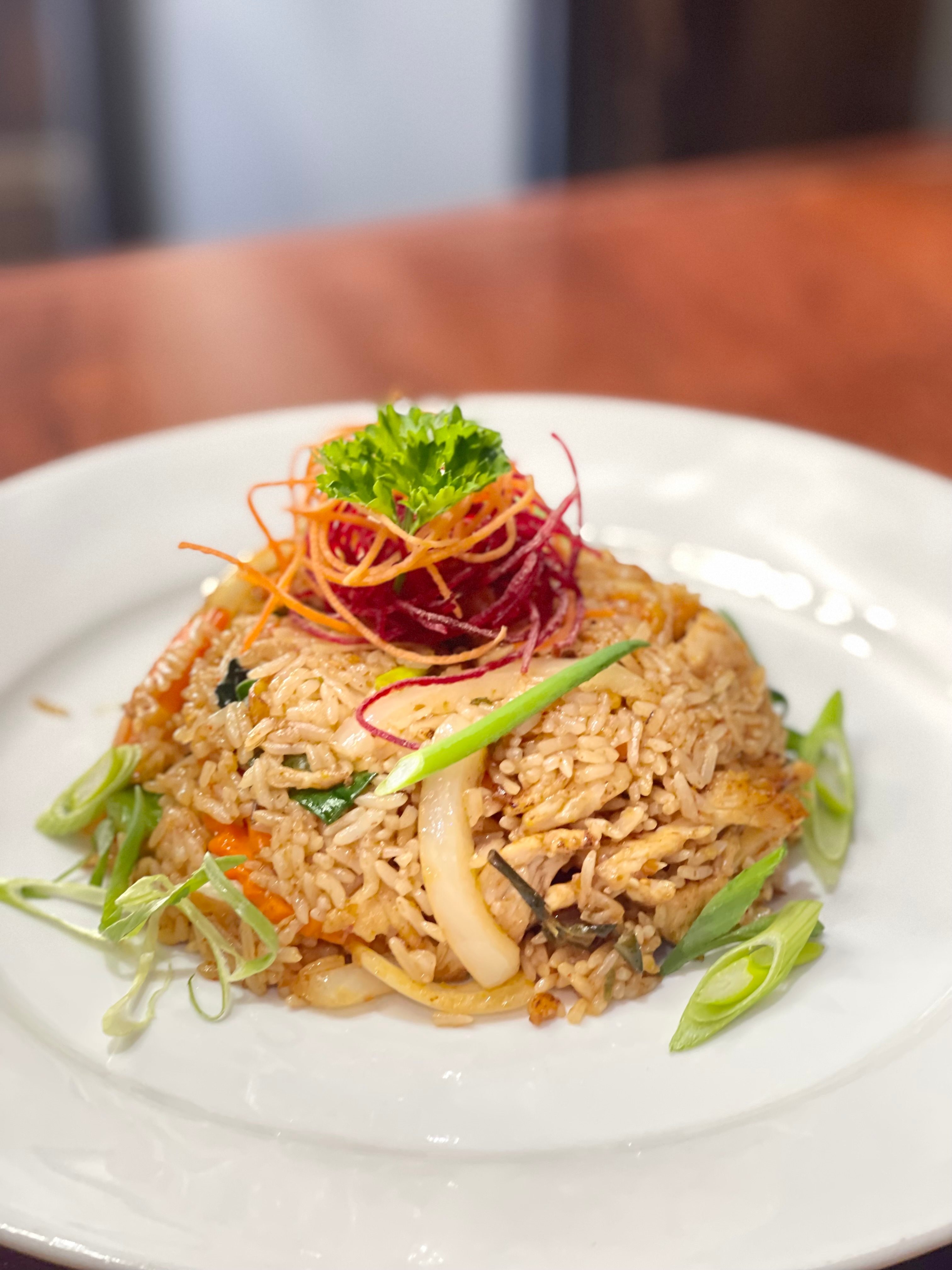 Spicy Basil Fried Rice Lunch Special.